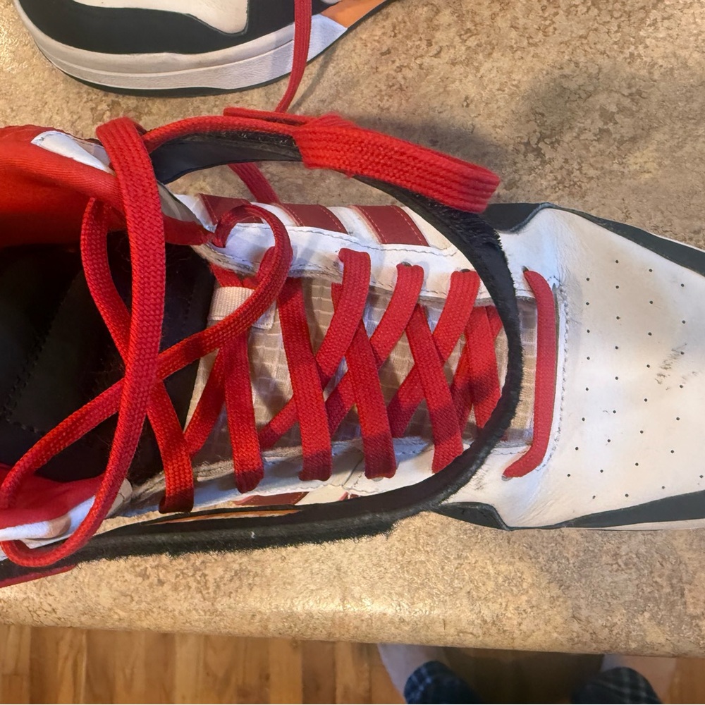 Adidas Men's High-Top Sneakers - Red, Black, White - Picture 10 of 16